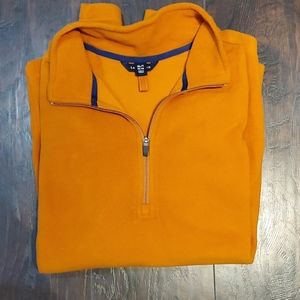 Lands' End Orange fleece 1/4 zip up XLT #80